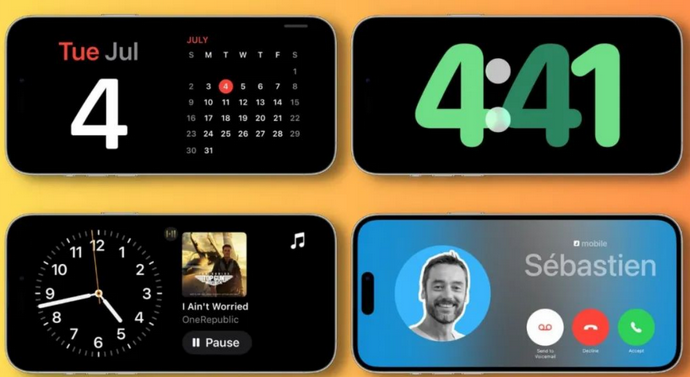阳春苹果手机维修分享iOS17横屏充电待机显示有什么好处 